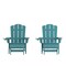 Flash Furniture Blue Adirondack Chairs with Ottoman-Cupholder, 2PK 2-LE-HMP-1044-110-BL-GG - alternate 10
